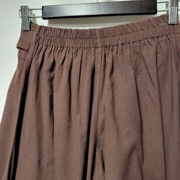 Capris Cotton Culottes, Wide Leg Capri Pants with colorful Floral Applique-NEW - Picture 9 of 12